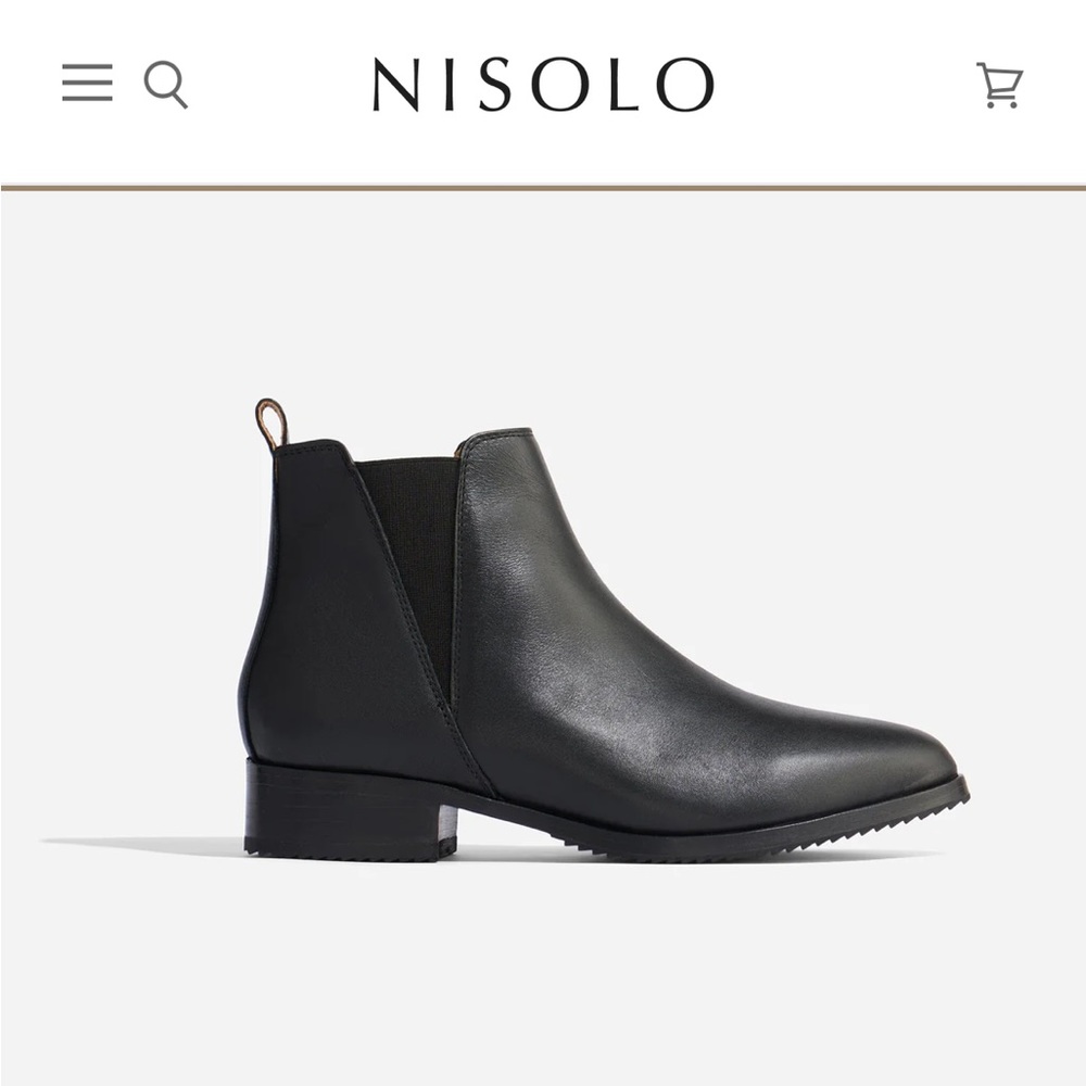 Nisolo black Chelsea boots